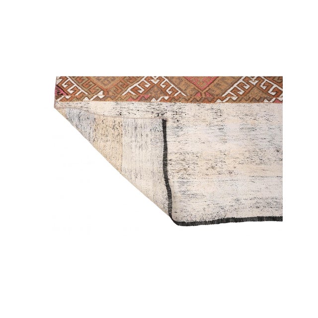 1960s Vintage Small Decorative Kilim Rug - 4`1″ X 5`9″ For Sale - Image 5 of 6
