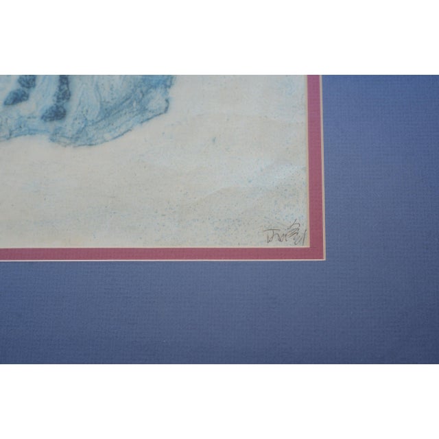 Vintage Mid Century Stone Rubbing Horse Painting For Sale - Image 4 of 5