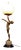 Art Deco French Bronze Figural Dancer Table Lamp with Glass Globe,1930s For Sale