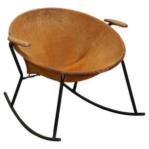 Balloon Lounge Rocking Armchair by Hans Olsen for Warm Nordic, 1960s