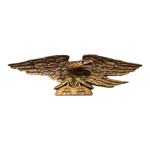 Bellamy Style Hand-Carved New England Pine Eagle, Mid-20th Century