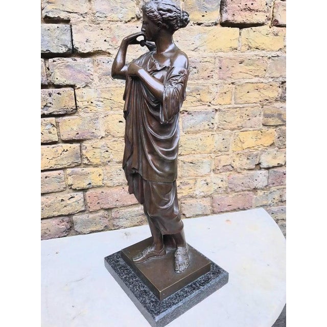 19th Century Bronze of a Roman Goddess For Sale - Image 3 of 9