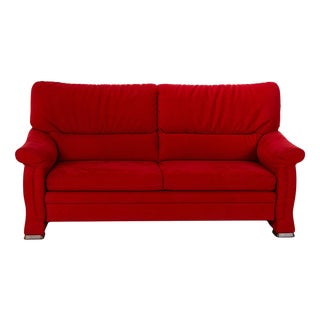Model 2253 2-Seater Sofa in Red Fabric from Himolla For Sale