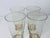 Vintage 1960s Gold Glass Tall Tumblers W/ a Clover Base, Set of 4 For Sale - Image 4 of 5