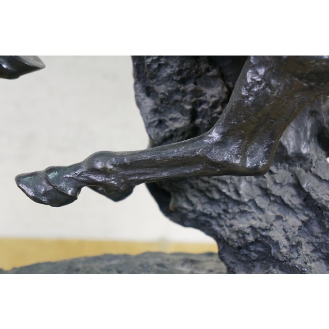Mid 20th Century Frederic Remington Roman Bronze Works the Cheyenne Statue Sculpture 24" For Sale - Image 15 of 16