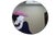 1990s 1990 David Marshall 36-Inch Round Art Deco Revival Woman in Pink Hat Wall Mirror For Sale - Image 5 of 18