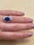 3.65 Carat Oval Tanzanite and 1 Carat Diamond Ring 18 Karat White Gold, Estate For Sale - Image 11 of 18