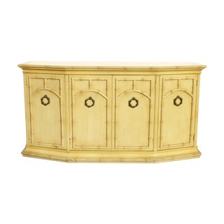 Vintage Mid-Century Yellow Credenza For Sale