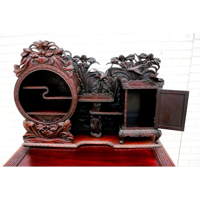 Antique Japanese Carved Writing Desk Chairish