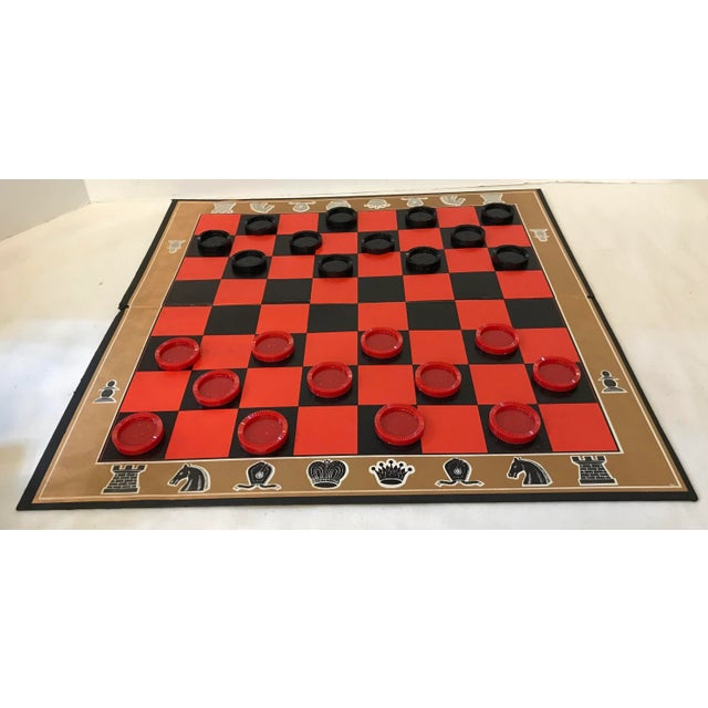 Mid-Century Modern Vintage Checker Set For Sale - Image 3 of 5