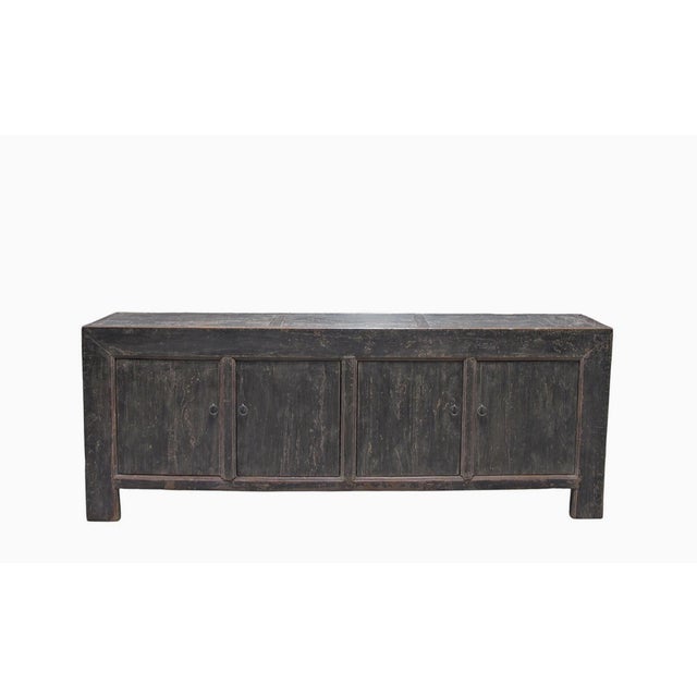 Chinese Vintage Distressed Reclaimed Wood Sideboard Cabinet 28 For Sale - Image 3 of 11