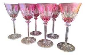Roemer Rhine Wine Glasses in Crystal from Cristallerie Saint-Louis, Set of 6