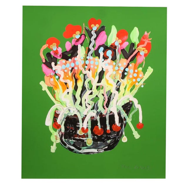 Paul Kostabi, Primrose Green, Print For Sale - Image 4 of 4