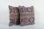 Mid-Century Modern Turkish Oushak Rug Pillow Cover - A Pair For Sale - Image 3 of 4