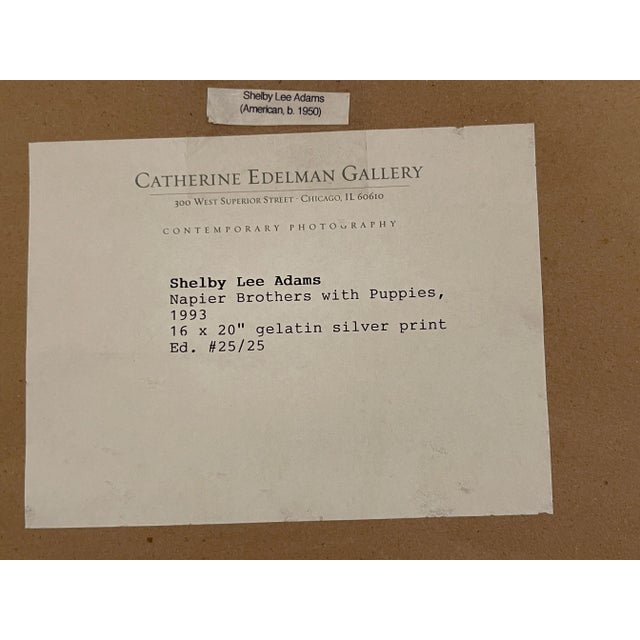 Shelby Lee Adams, American B. 1950 'The Napier Brothers with Puppies' 1993 25/25 For Sale In West Palm - Image 6 of 6