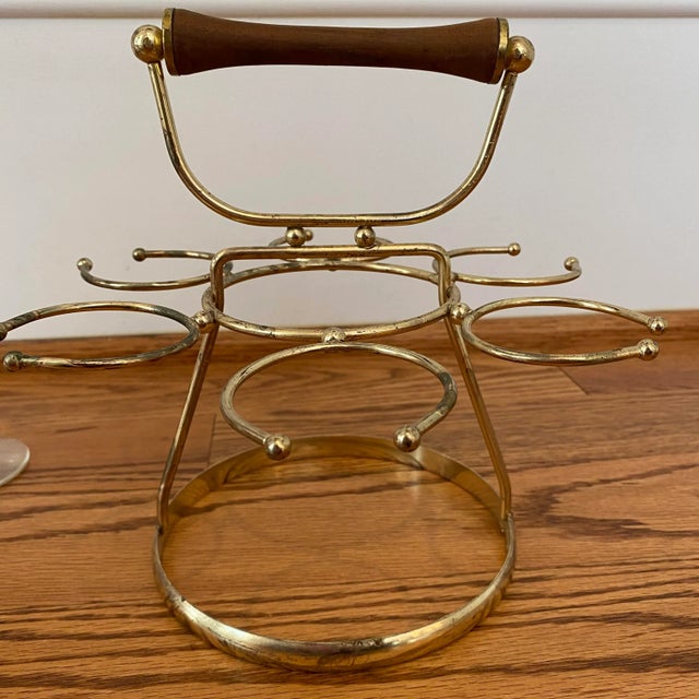 Gold Fred Press Signed Mid-Century 7-Piece Sherry/Cordial Set For Sale - Image 8 of 9