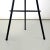 Black Mid-Century Italian Modern Black Metal and Blue Fabric Tripod Stool, 1950s For Sale - Image 8 of 12