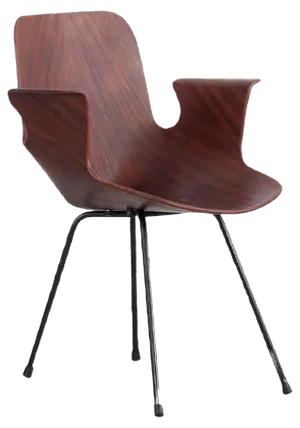 Wooden Medea 102 Armchair by Vittorio Nobili for Frattelli Tagliabue, 1956