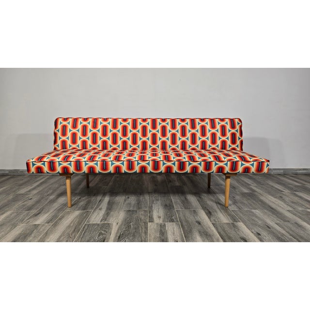 Czechoslovakian Sofa by Miroslav Navratil, in Restored conditions. Designed 1960 to 1969 I have official proof of...