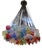 Multicolored Murano Style Glass Drops Chandelier by Simoeng For Sale