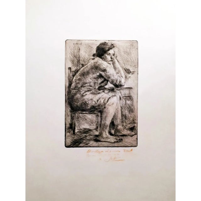 Hot Housekeeper - Original Etching and Drypoint by A. Soffici - 1957 1926 For Sale