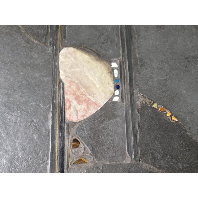 Slate Stone Mosaic Coffee Table from Paul Kingma, 1994 For Sale - Image 6 of 8