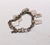 Vintage 1930s Signed Monet Silvertone Coat of Arms Charm Bracelet For Sale In Philadelphia - Image 6 of 8
