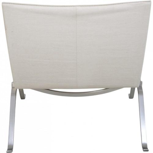 Brown PK22 Chair in Canvas Fabric by Poul Kjærholm, 2000s For Sale - Image 8 of 17