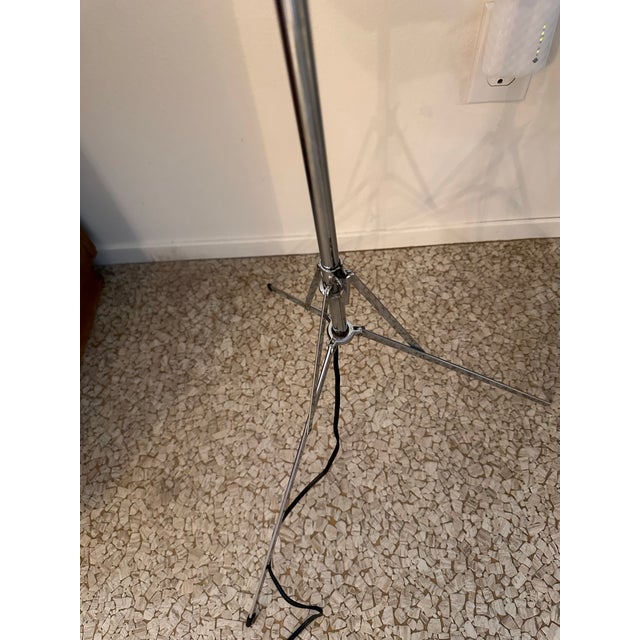 1950s Sonneman Style Eyeball, Tripod Floor Lamp in Chrome For Sale In Las Vegas - Image 6 of 12