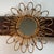 Brown Vintage Rattan Sun Mirror, 1950s For Sale - Image 8 of 12