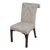 Chippendale Style Upholstered Roll Back Side Chair For Sale