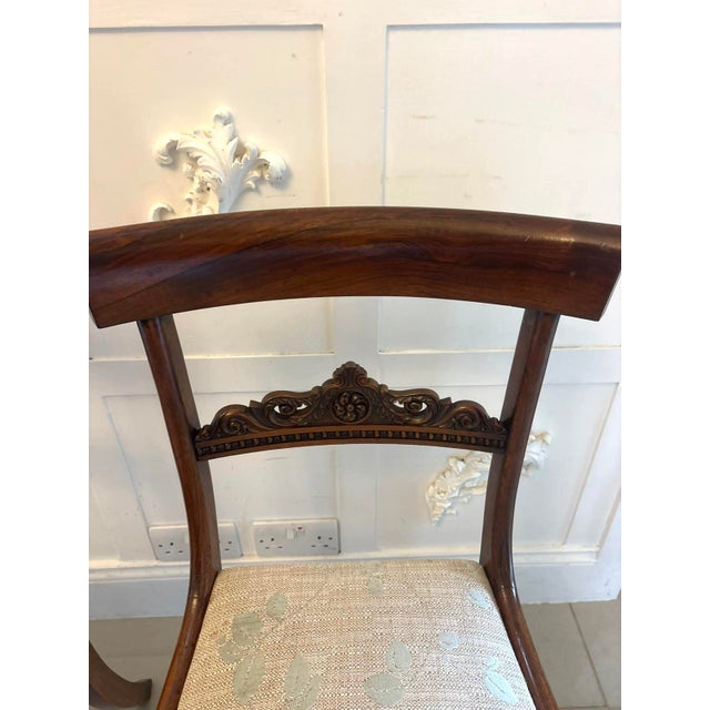 Antique Regency Rosewood Side Chairs, 1830s, Set of 2 For Sale - Image 11 of 14