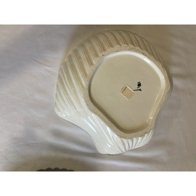 Italian Covered Shell Dish With Oyster Handle For Sale - Image 9 of 10