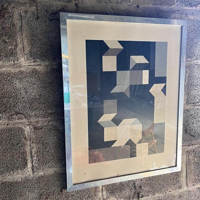 Abstract Geometric Composition, Print, Framed For Sale - Image 6 of 14