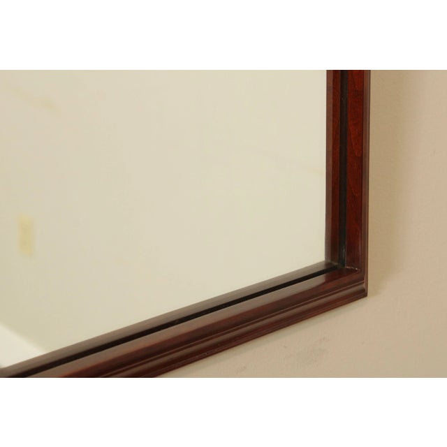 Wood Madison Square Adams County Collection Cherry Wall Mirror For Sale - Image 7 of 13