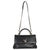 Black Black Chevron Aged Calfskin Large Coco Top Handle Bag For Sale - Image 8 of 8