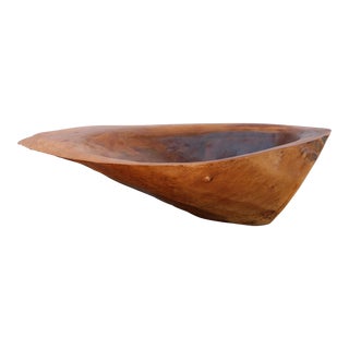 Cut Wood Centerpiece Bowl For Sale
