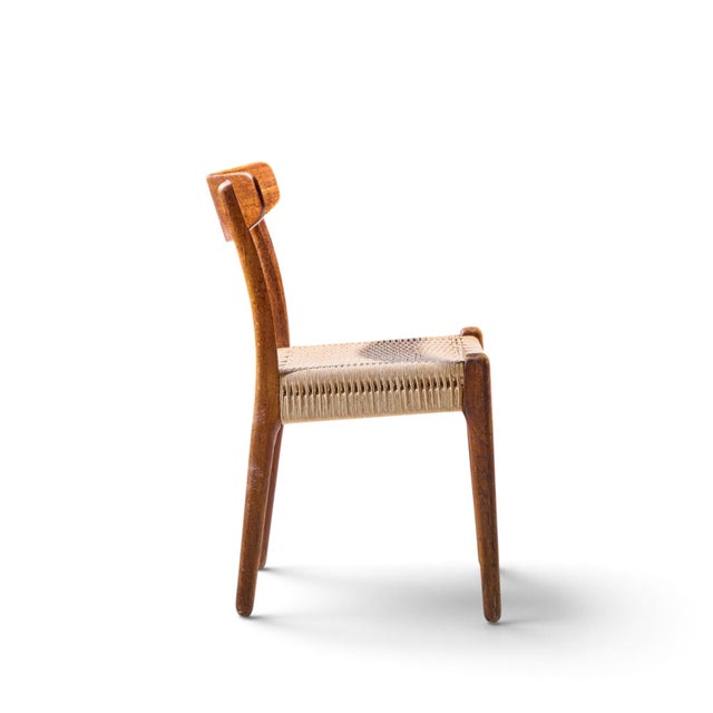 Wood Hans Wegner for Carl Hansen & Son Ch23 Mid Century Danish Teak, Oak Dining Chairs - Set of 6 For Sale - Image 7 of 10
