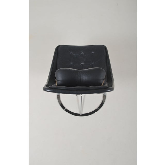 Black Swedish Jetson 66 Armchair in Leather by Bruno Mathsson for Dux, 2010s For Sale - Image 8 of 10