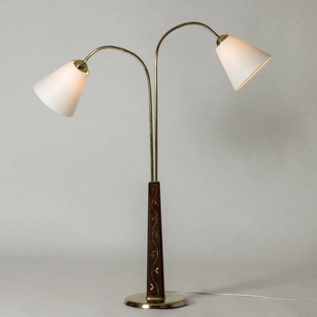 Scandinavian Modern Floor Lamp by Tor Wolfenstein, 1940s For Sale - Image 6 of 11