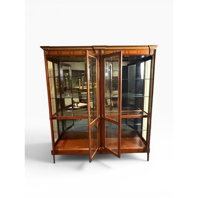 1990s Matched Pair of John Widdicomb Neoclassical Vitrines For Sale In Boston - Image 6 of 17