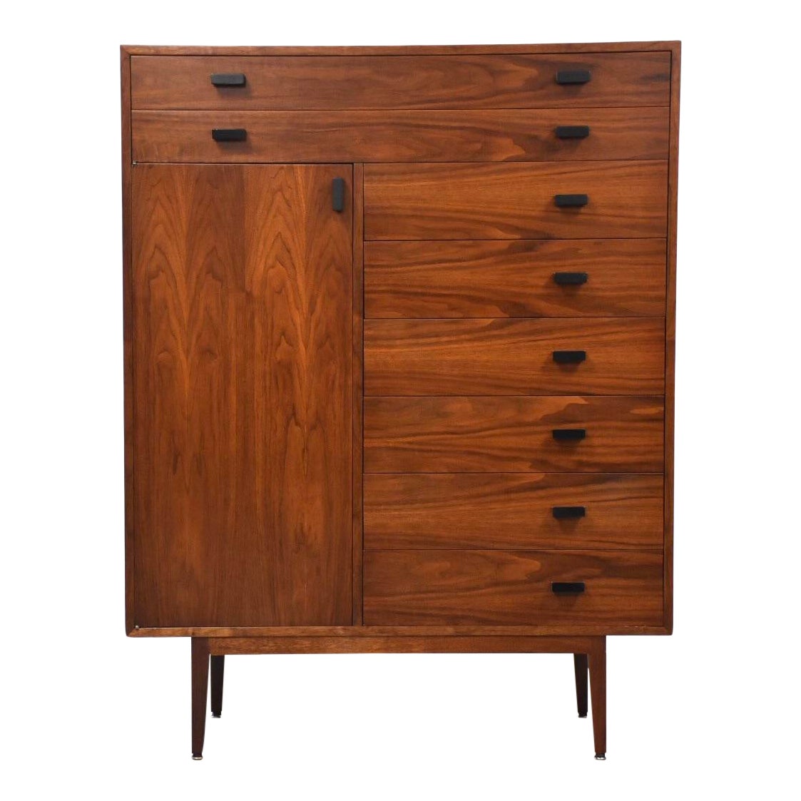 Walnut Gentleman S Chest Modern Armoire Dresser Chairish