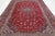 8 X 12 Vintage Red Kashan Handknotted Persian Wool Rug With Rosette Motif For Sale - Image 4 of 10