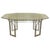 Mid Century Modern Italian Geometrical Brass Dining Table with Glass Top For Sale - Image 15 of 18