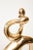 Vintage Bronze Intertwined Figurative Abstract Sculpture on White Marble Base, 1960's For Sale - Image 4 of 12