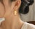 Art Deco Late 19th Century 14K Yellow Gold Shell Cameo Drop Antique Estate Earrings, Pair For Sale - Image 3 of 3