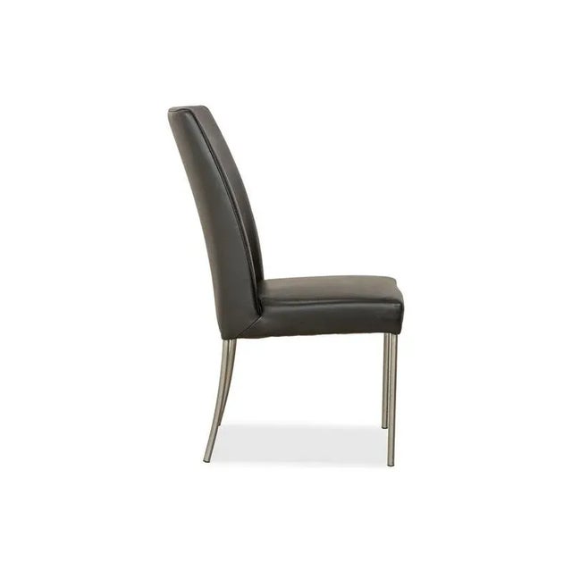 Animal Skin Black Leather Chairs from Bert Plantagie, Set of 4 For Sale - Image 7 of 11