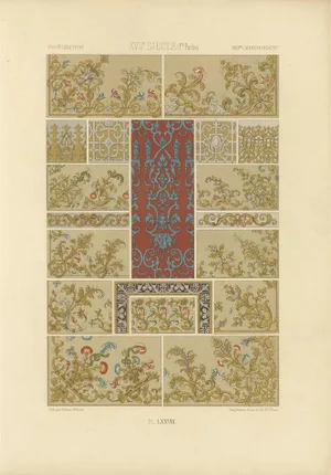 Dufour & Durin after Albert Racinet, LXXVIII of L’Ornement Polychrome, 1869, Paper