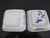 Chinese Blue and White Porcelain Divided Sushi Condiment Sauce Dish Tray Pair For Sale - Image 10 of 11