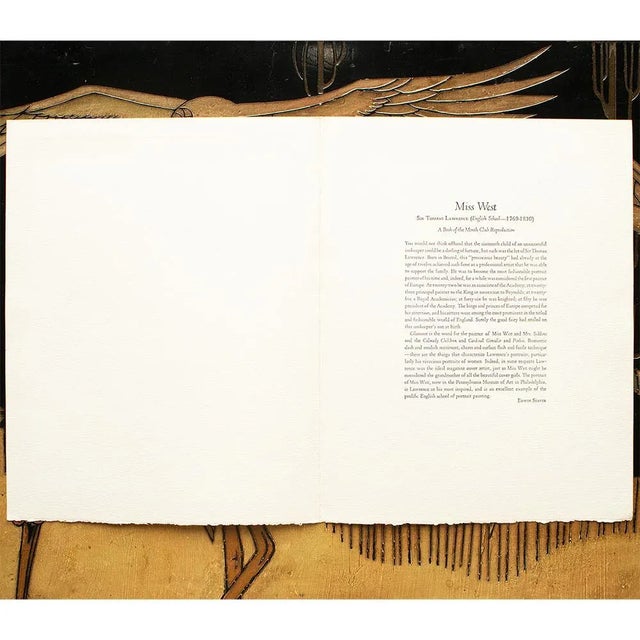 1950s 1950s After Sir Thomas Lawrence, "Miss West" Full-Color Print For Sale - Image 5 of 10